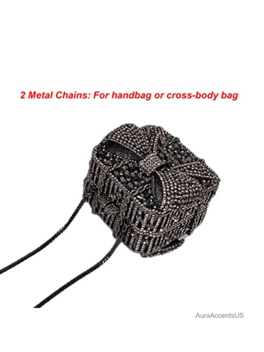 Crystal Box Clutch Glitter Evening Bag Rhinestone Handbag Clutch Purses Party